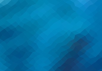 Background of dark and light blue squares. Mosaic backdrop composite of geometric elements. Multicolor abstract pixel pattern. 