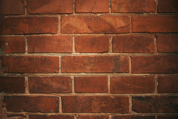 Nature Texture. Red brick or stone wall
