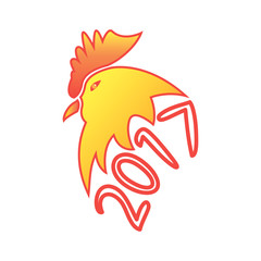 symbol of new year 2017 on the eastern calendar