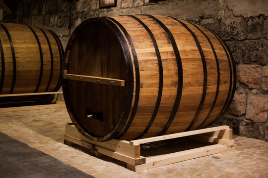 Armenia, cognac barrels