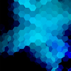Background of geometric shapes. Dark blue mosaic pattern. Vector EPS 10. Vector illustration