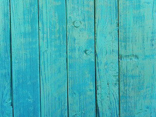 Obraz premium Blue texture made of wooden planks