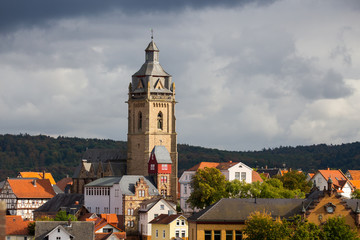 Fototapeta na wymiar Stadtkirche von Bad Wildungen