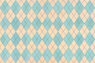 Watercolor diamond pattern.