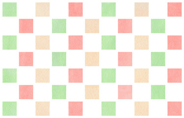 Watercolor geometrical pattern.