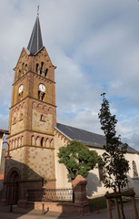 Fototapeta na wymiar Kirche in Boucheborn