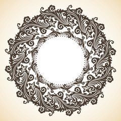 Ornamental decorative Christmas wreath 