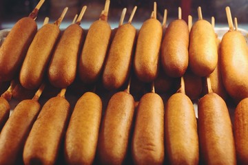 Corn Dogs for sale at Coney Island