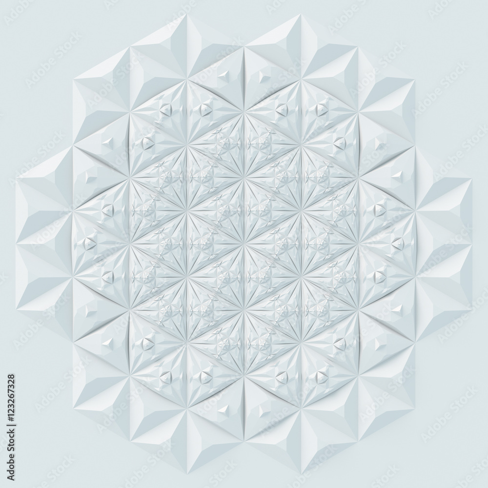 Aufkleber White surface pattern 3d rendering