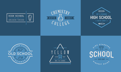 Set of Vector School or College Identity Elements can be used as