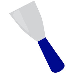 spatula blue vector illustration