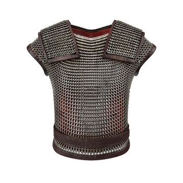 3d illustration of chain mail armor isolated on white background  ilustración de Stock | Adobe Stock
