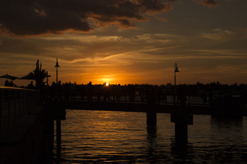 Fototapeta na wymiar Sunset Pier 