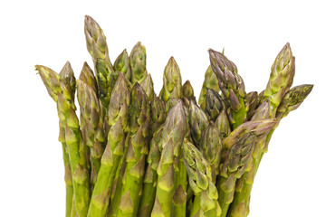 Tips of Bunch of Fresh Green Asparagus Spears