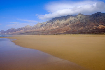 Famous beach Cofete on Fuerteventura, Spain.