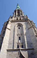 Fototapeta na wymiar Turm der Marienkirche Mühlhausen Thüringen