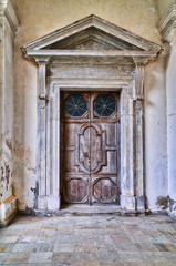 Old door in monastery