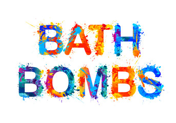 Bath bombs. Splash paint