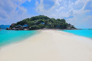 Turtle Island, next to Koh Thao with amazing white sandy beach