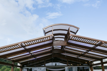 blue sky roof terrace