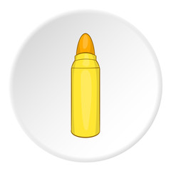 Fototapeta premium Bullet icon. artoon illustration of bullet vector icon for web