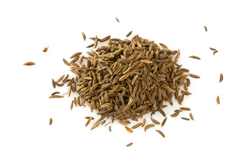 cumin isolated on white
