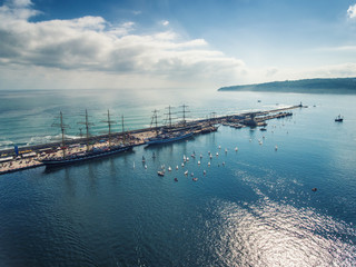 Varna, Bulgaria - October 2, 2016: Black Sea Tall Ships Regatta,