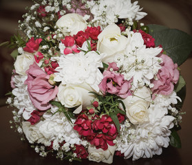 wedding bouquet in hands