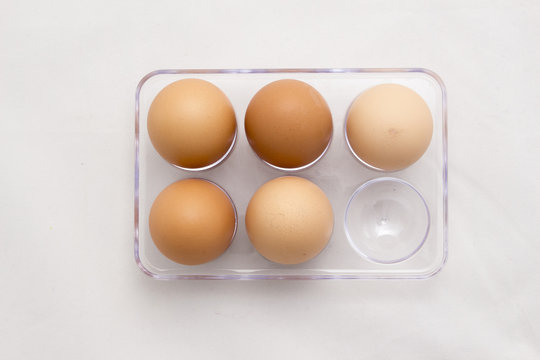 Egg Tray, Five Eggs, Six Eggs Minus One