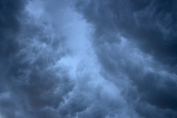 Dark and Dramatic Storm Clouds Area