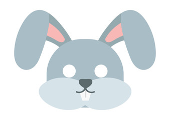 Animals carnival mask vector icon