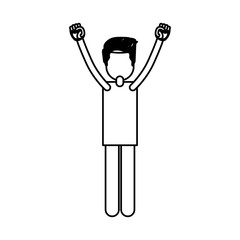 Man cartoon icon. Avatar people person and human theme. Isolated design. Vector illustration