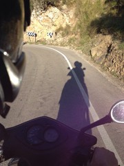 Naklejka premium motor scooter ride