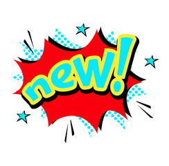 Popart comic speech bubble boom effects vector.