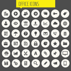 Big UI, UX and Office icon set