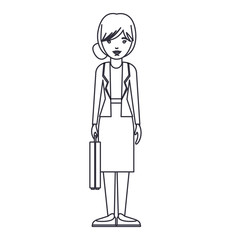 businesswoman cartoon icon. Avatar people person and human theme. Isolated design. Vector illustration