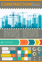 City Skyline Construction Illustration