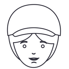 Man cartoon with hat icon. Avatar people person and human theme. Isolated design. Vector illustration