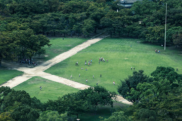 公園と人々
