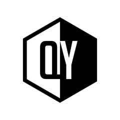 INITIAL hexsagonal HALF LOGO