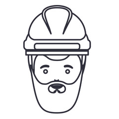Obraz na płótnie Canvas man cartoon with helmet icon. Avatar people person and human theme. Isolated design. Vector illustration