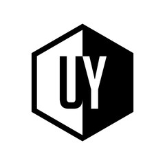 INITIAL hexsagonal HALF LOGO