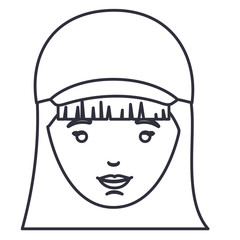 woman cartoon with hat icon. Avatar people person and human theme. Isolated design. Vector illustration