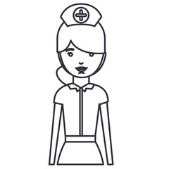 nurse woman cartoon icon. Avatar people person and human theme. Isolated design. Vector illustration