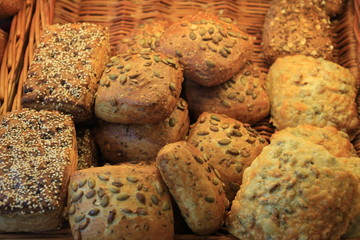 Assortment of baked bread