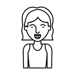 woman cartoon icon. Avatar people person and human theme. Isolated design. Vector illustration