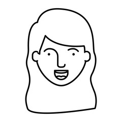 woman cartoon icon. Avatar people person and human theme. Isolated design. Vector illustration