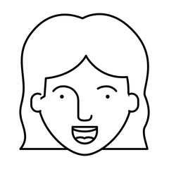 Obraz na płótnie Canvas woman cartoon icon. Avatar people person and human theme. Isolated design. Vector illustration