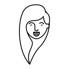 woman cartoon icon. Avatar people person and human theme. Isolated design. Vector illustration