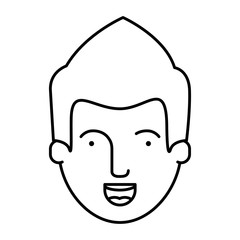 Man cartoon icon. Avatar people person and human theme. Isolated design. Vector illustration